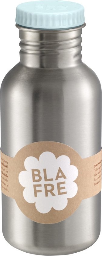 Stalen drinkfles 500ml Lichtblauw afbeelding