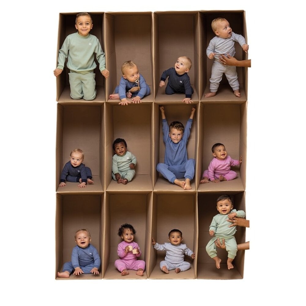 Feetje Pyjama's Pyjama Wafel Roze Melange Feetje Pyjama's Pyjama Wafel Roze Melange