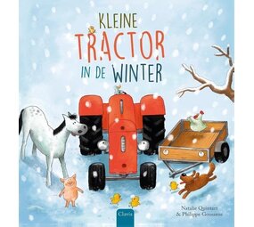 Kleine tractor in de winter Kleine tractor in de winter