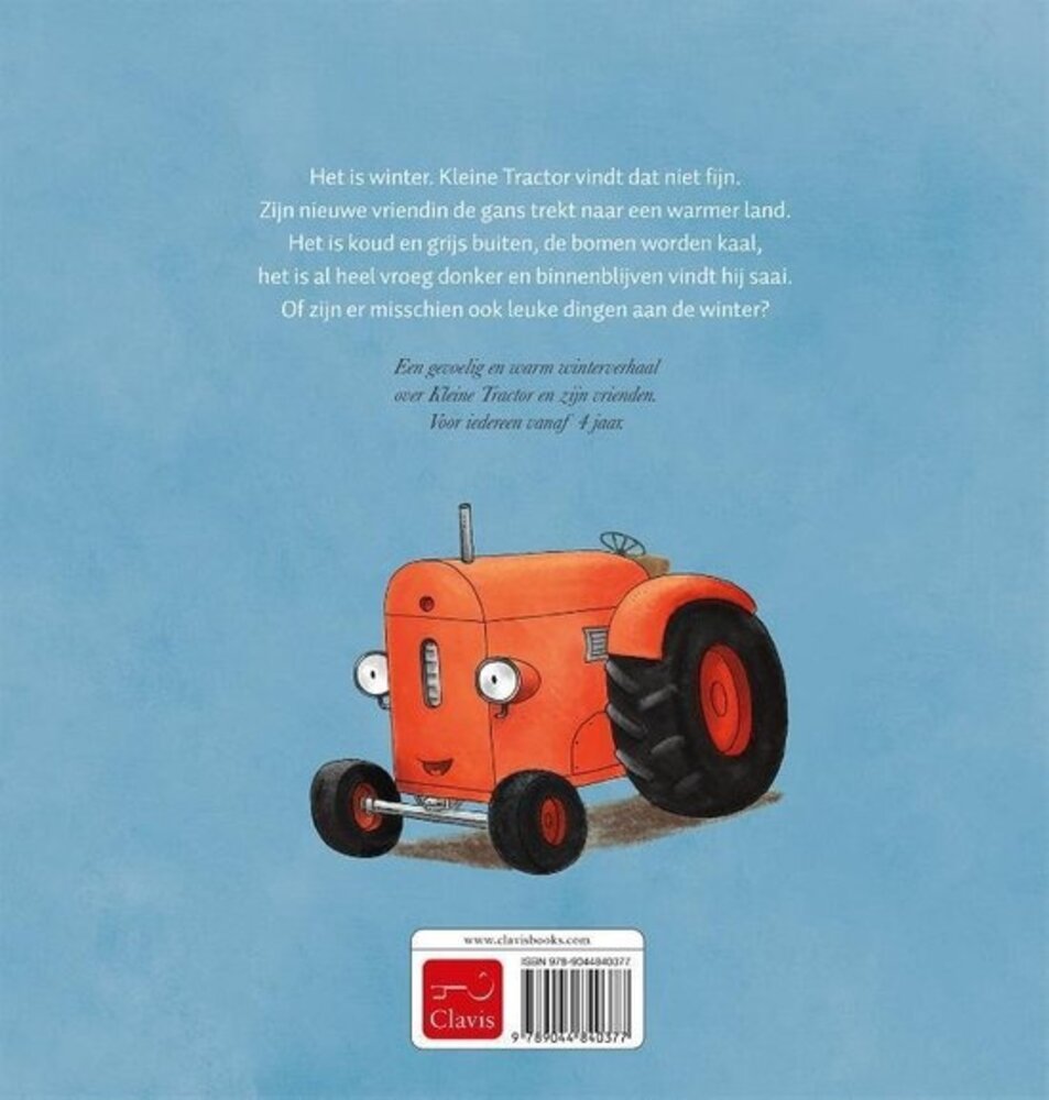 Kleine tractor in de winter Kleine tractor in de winter