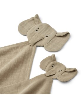 Liewood Knuffeldoek Ayla Olifant Mist (2 st)