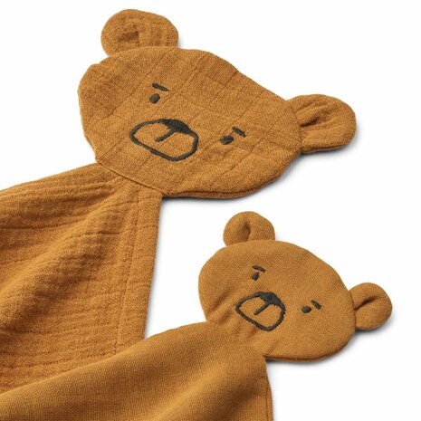 Liewood Knuffeldoek Ayla Bear Golden Caramel (2 st) Liewood Knuffeldoek Ayla Bear Golden Caramel (2 st)