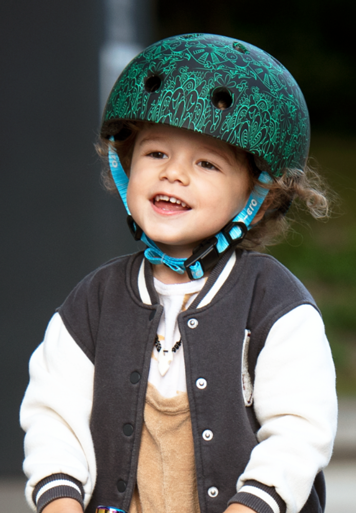 Micro Step Helm Deluxe Mandala groen/blauw Maat M Micro Step Helm Deluxe Mandala groen/blauw Maat M