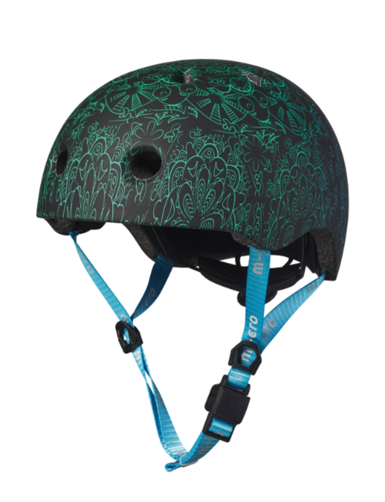 Micro Step Helm Deluxe Mandala groen/blauw Maat M Micro Step Helm Deluxe Mandala groen/blauw Maat M