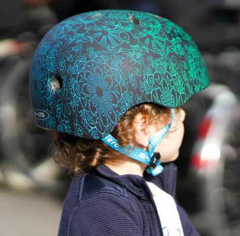 Micro Step Helm Deluxe Mandala groen/blauw Maat M Micro Step Helm Deluxe Mandala groen/blauw Maat M