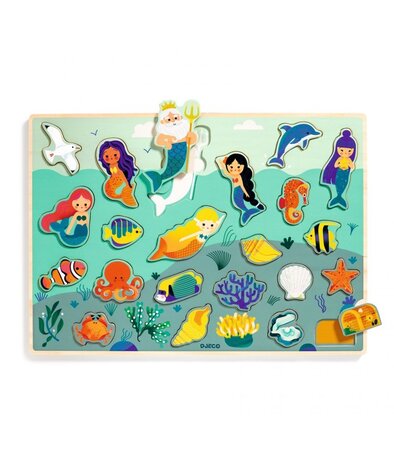 Djeco Houten Puzzel Zee Djeco Houten Puzzel Zee