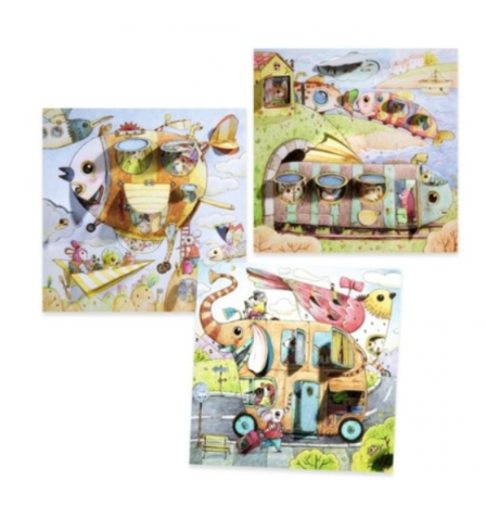 Djeco Kleurplaten met doorkijk deurtjes - De Reis van Malo Djeco Kleurplaten met doorkijk deurtjes - De Reis van Malo