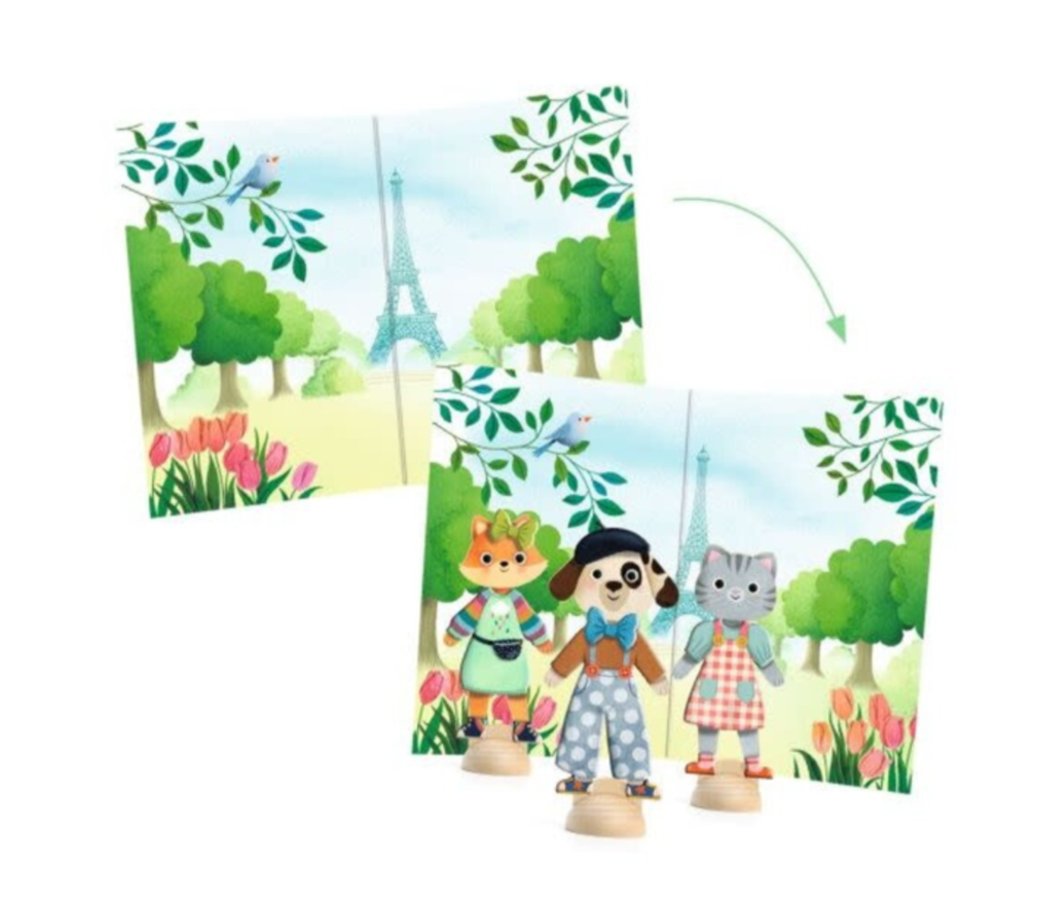 Djeco Aankleedpoppen Bonjour Paris Djeco Aankleedpoppen Bonjour Paris