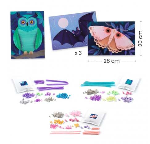 Djeco Kralen & Chenille - Schitteren in de Nacht Djeco Kralen & Chenille - Schitteren in de Nacht