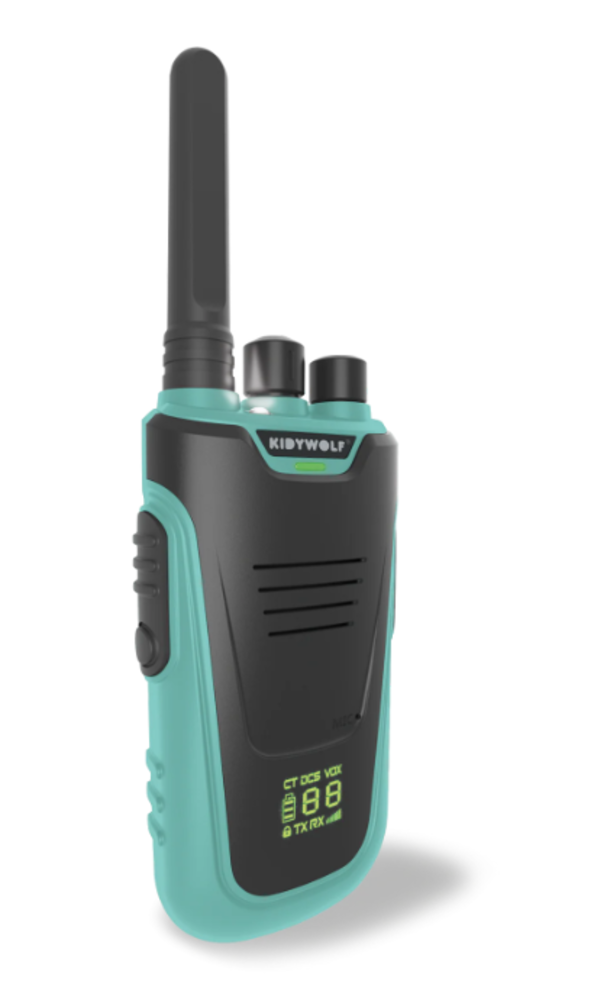 KidyWolf KIDYTALK Walktietalkies Nude en Cyan KidyWolf KIDYTALK Walktietalkies Nude en Cyan