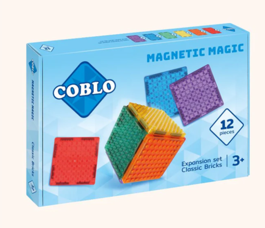 Coblo Magnetische Tegels Bricks - 12 stuks Coblo Magnetische Tegels Bricks - 12 stuks