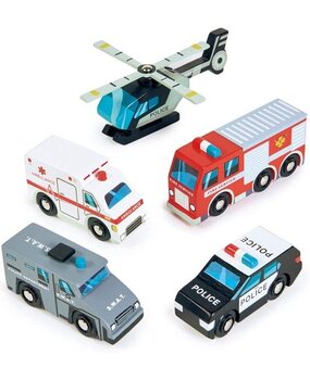 Tender Leaf Toys Houten Hulpverleningsvoertuigen Tender Leaf Toys Houten Hulpverleningsvoertuigen