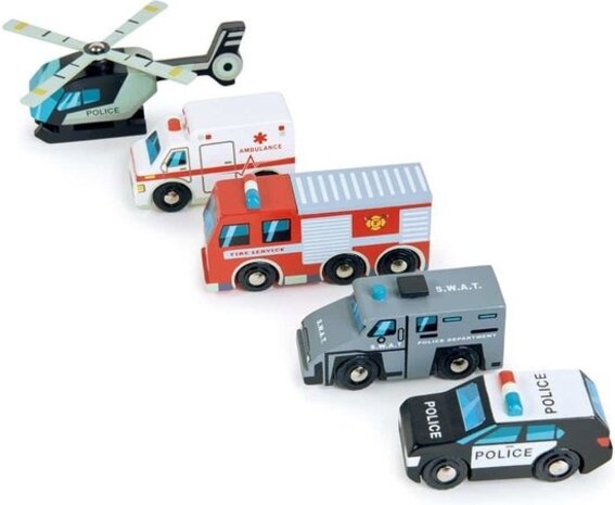 Tender Leaf Toys Houten Hulpverleningsvoertuigen Tender Leaf Toys Houten Hulpverleningsvoertuigen