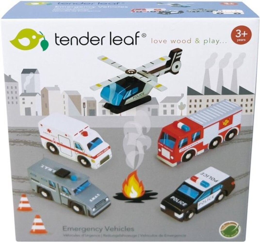Tender Leaf Toys Houten Hulpverleningsvoertuigen Tender Leaf Toys Houten Hulpverleningsvoertuigen