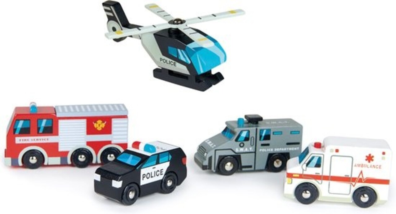 Tender Leaf Toys Houten Hulpverleningsvoertuigen Tender Leaf Toys Houten Hulpverleningsvoertuigen