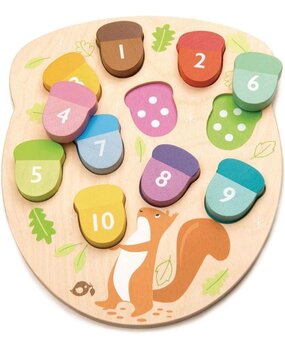 Tender Leaf Toys Vormenpuzzel Hoeveel Eikels? Tender Leaf Toys Vormenpuzzel Hoeveel Eikels?