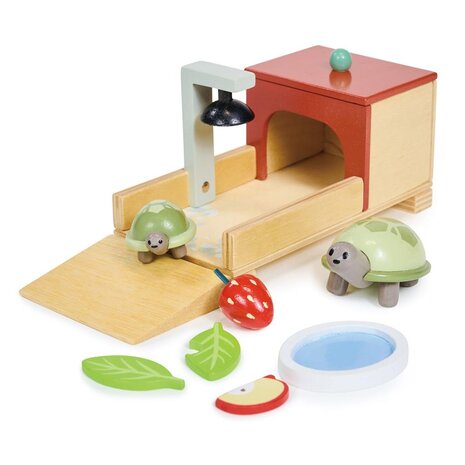 Tender Leaf Toys Houten Huisdierenset Schildpad Tender Leaf Toys Houten Huisdierenset Schildpad
