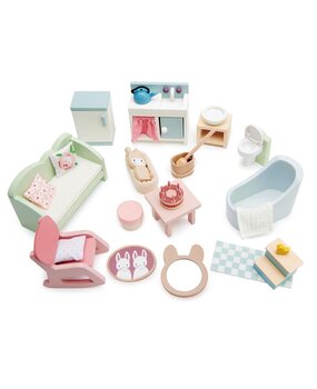 Tender Leaf Toys Houten Poppenhuis Meubelset Tender Leaf Toys Houten Poppenhuis Meubelset