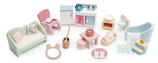 Tender Leaf Toys Houten Poppenhuis Meubelset Tender Leaf Toys Houten Poppenhuis Meubelset