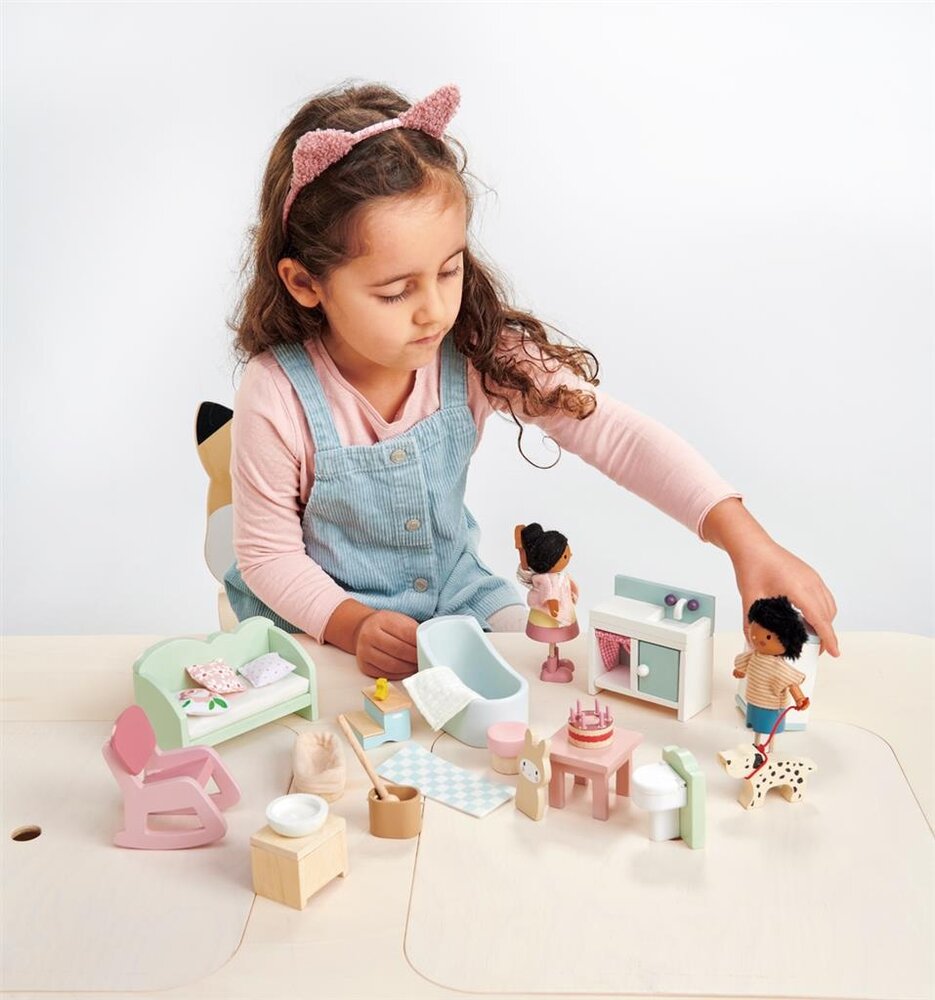 Tender Leaf Toys Houten Poppenhuis Meubelset Tender Leaf Toys Houten Poppenhuis Meubelset