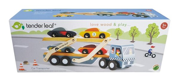 Tender Leaf Toys Houten Autotransporter