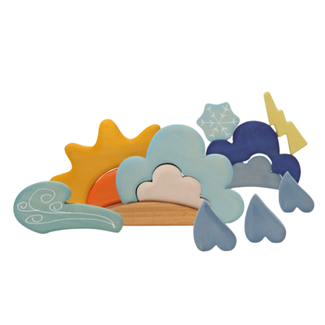 Grimm's Bouwblokken Set Het Weer Grimm's Bouwblokken Set Het Weer