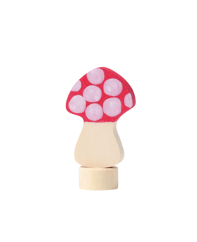 Grimm's Houten Steker Paddenstoel Vliegenzwam Grimm's Houten Steker Paddenstoel Vliegenzwam