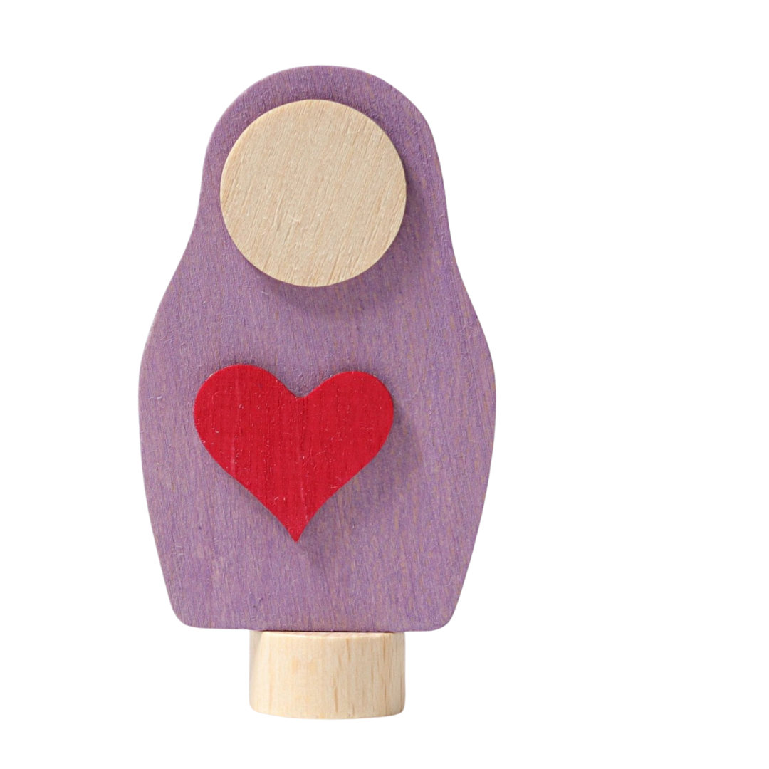 Houten Steker Heart-Matryoshka afbeelding