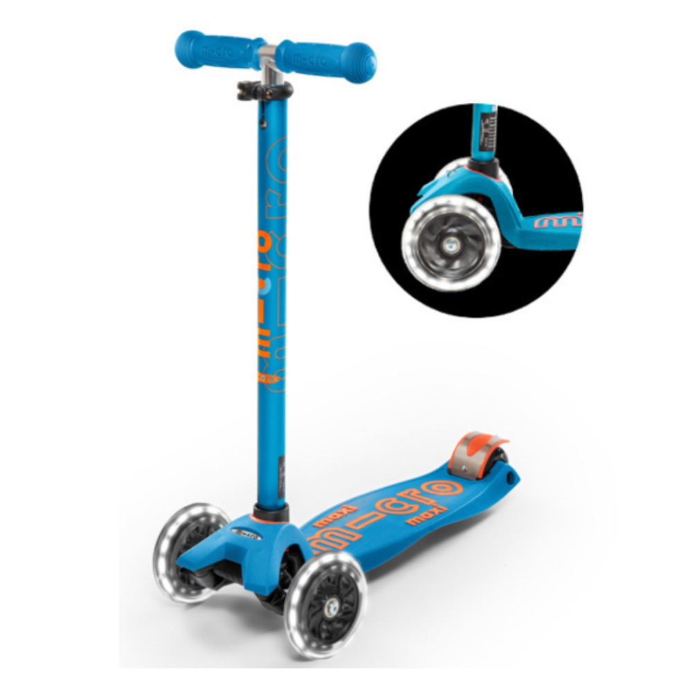 Micro Step Maxi Deluxe LED Caribbean Blue Micro Step Maxi Deluxe LED Caribbean Blue