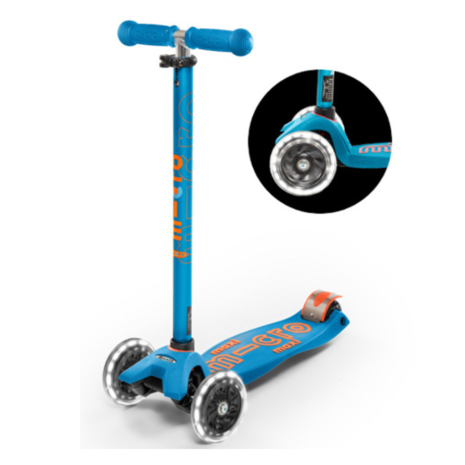 Micro Step Maxi Deluxe LED Caribbean Blue Micro Step Maxi Deluxe LED Caribbean Blue