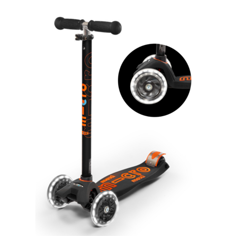 Micro Step Maxi Deluxe LED Zwart Micro Step Maxi Deluxe LED Zwart