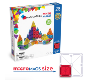 Magna Tiles Micro Mags Travel set - 70 stuks Magna Tiles Micro Mags Travel set - 70 stuks