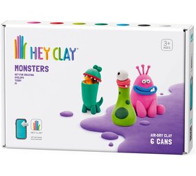Hey Clay Interactieve Boetseerklei Cyclops, Terry & Pi (6 kleuren) Hey Clay Interactieve Boetseerklei Cyclops, Terry & Pi (6 kleuren)