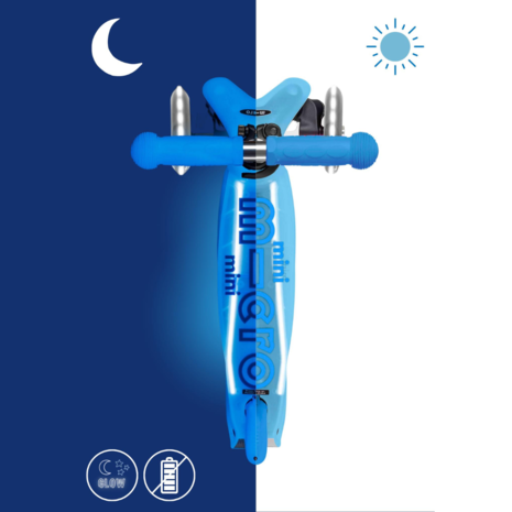 Micro Step Mini Deluxe Glow LED Plus Arctic Blauw Micro Step Mini Deluxe Glow LED Plus Arctic Blauw