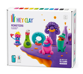 Hey Clay Interactieve Boetseerklei Monsters (15 kleuren) Hey Clay Interactieve Boetseerklei Monsters (15 kleuren)