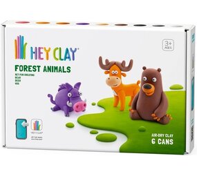 Hey Clay Interactieve Boetseerklei Forest Animals (6 kleuren) Hey Clay Interactieve Boetseerklei Forest Animals (6 kleuren)
