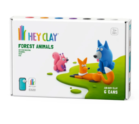 Hey Clay Interactieve Boetseerklei Forest Animals Wolf, Vos, Eekhoorn (6 kleuren) Hey Clay Interactieve Boetseerklei Forest Animals Wolf, Vos, Eekhoorn (6 kleuren)