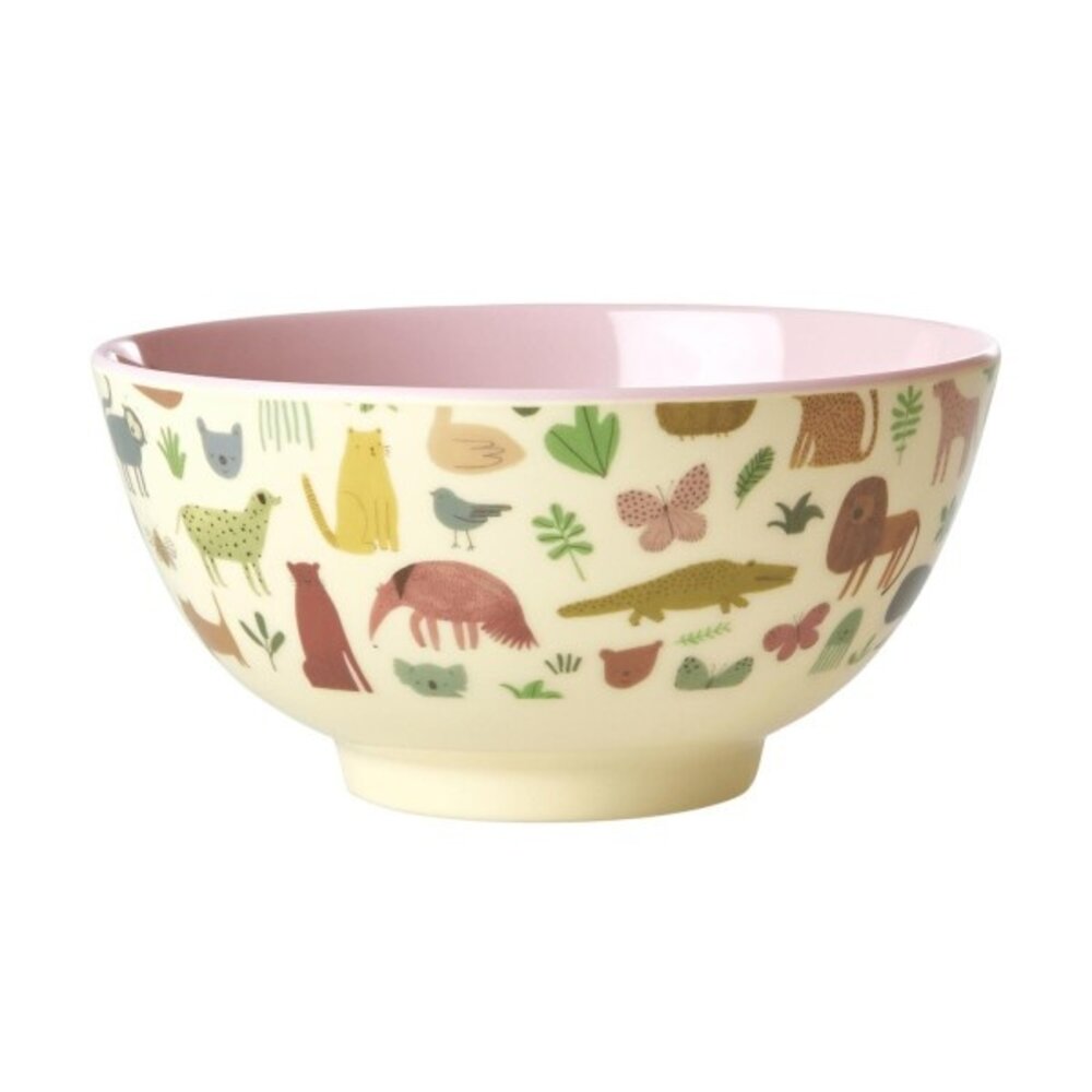 Rice Kom - Medium - Sweet Jungle Roze Rice Kom - Medium - Sweet Jungle Roze
