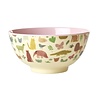 Rice Melamine Kom Pink Sweet Jungle - Medium Rice Melamine Kom Pink Sweet Jungle - Medium