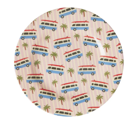 Rice Melamine Kinderbordje Pink Cars Rice Melamine Kinderbordje Pink Cars