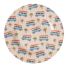 Rice Melamine Kinderbordje Pink Cars Rice Melamine Kinderbordje Pink Cars