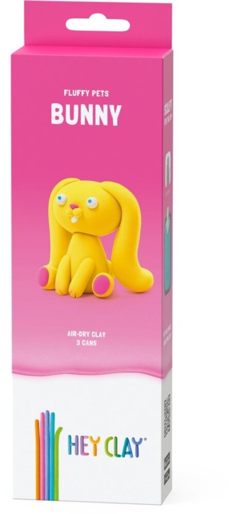 Hey Clay Interactieve Boetseerklei Konijntje (3 kleuren) Hey Clay Interactieve Boetseerklei Konijntje (3 kleuren)