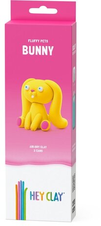 Hey Clay Interactieve Boetseerklei Konijntje (3 kleuren) Hey Clay Interactieve Boetseerklei Konijntje (3 kleuren)