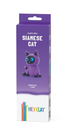 Hey Clay Interactieve Boetseerklei Siamese kat (3 kleuren) Hey Clay Interactieve Boetseerklei Siamese kat (3 kleuren)