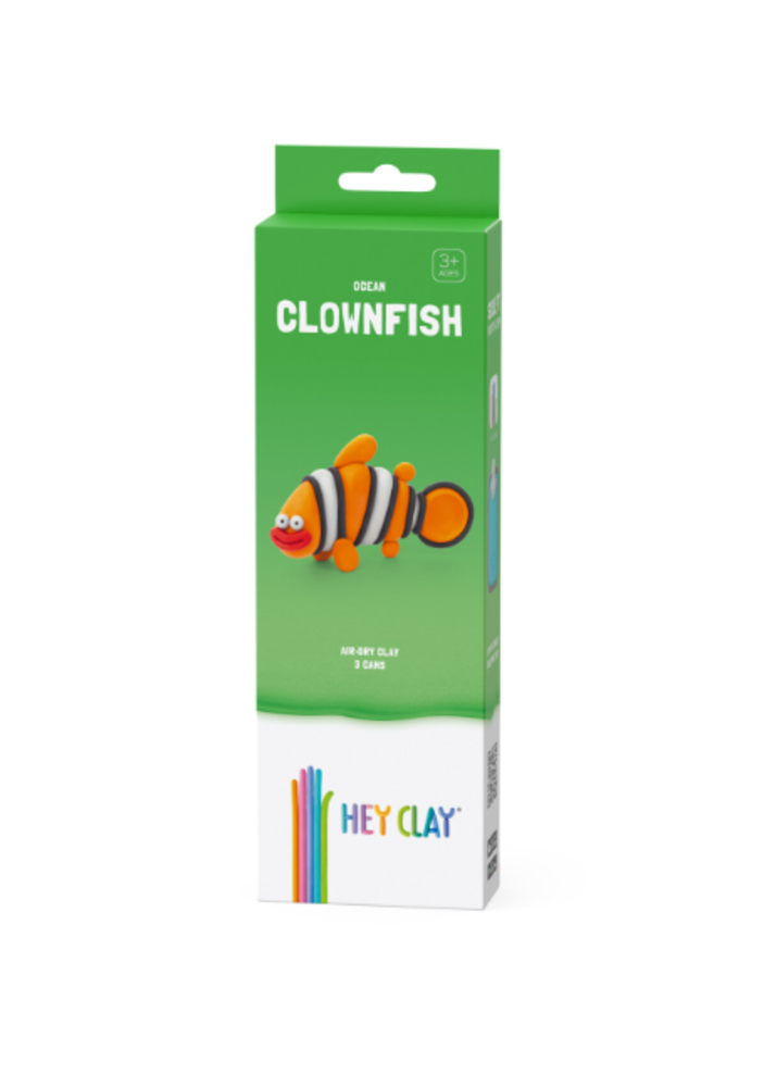 Hey Clay Interactieve Boetseerklei Clownfish (3 kleuren) Hey Clay Interactieve Boetseerklei Clownfish (3 kleuren)