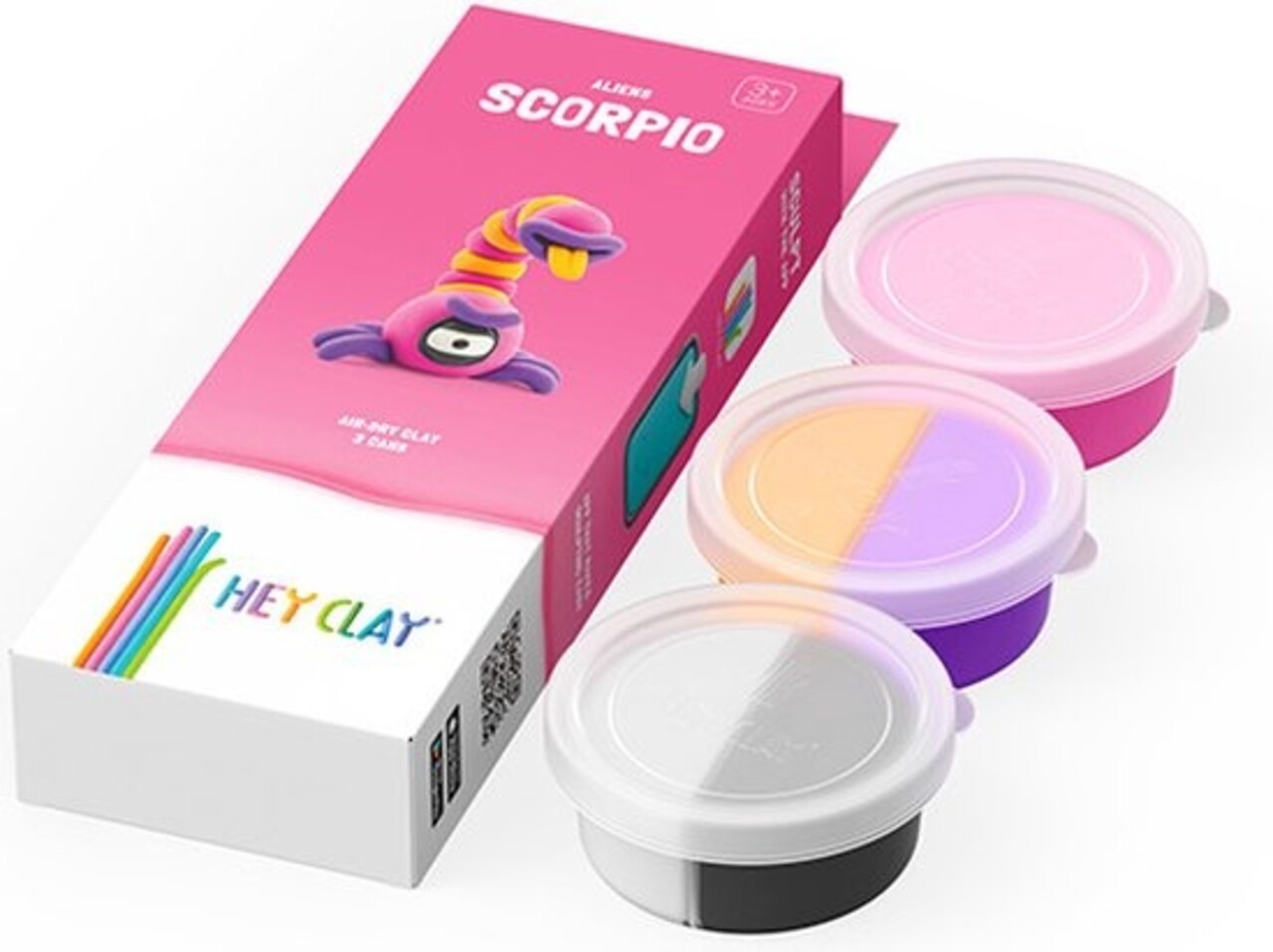 Hey Clay Interactieve Boetseerklei Scorpio (3 kleuren)