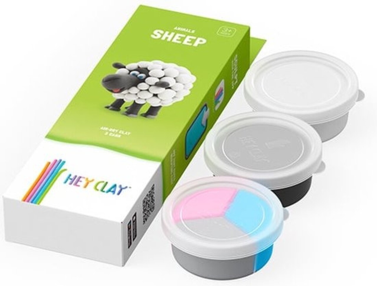Hey Clay Interactieve Boetseerklei Schaap (3 kleuren)