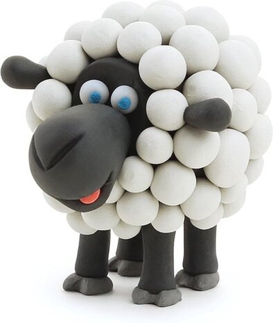 Hey Clay Interactieve Boetseerklei Schaap (3 kleuren)