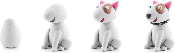 Hey Clay Interactieve Boetseerklei Bull Terrier (3 kleuren) Hey Clay Interactieve Boetseerklei Bull Terrier (3 kleuren)