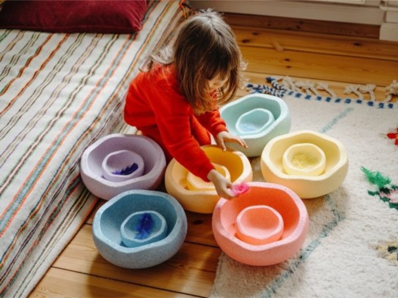 Stapelstein Original Mini Regenboog - Pastel Stapelstein Original Mini Regenboog - Pastel